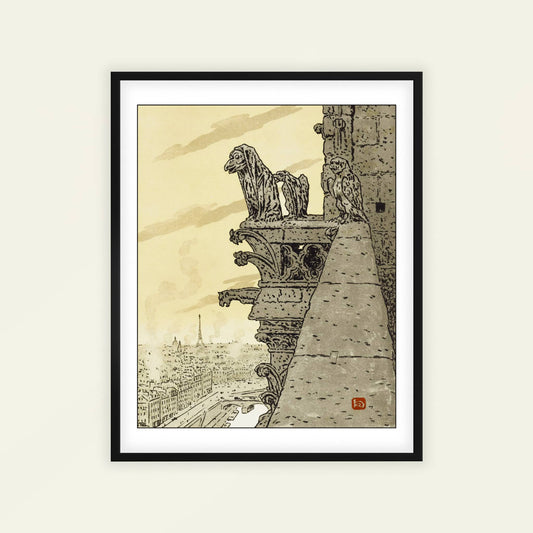 De Notre-Dame | From '36 Views of the Eiffel Tower' by Henri Rivière