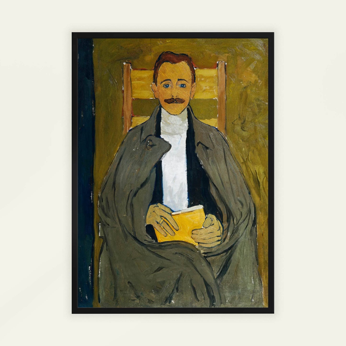 Portrait of Rudolf Steindl by Koloman Moser, figure wall art, Art Nouveau print, Austrian Wiener Werkstätte, decorative, statement print, framed wall art, art poster