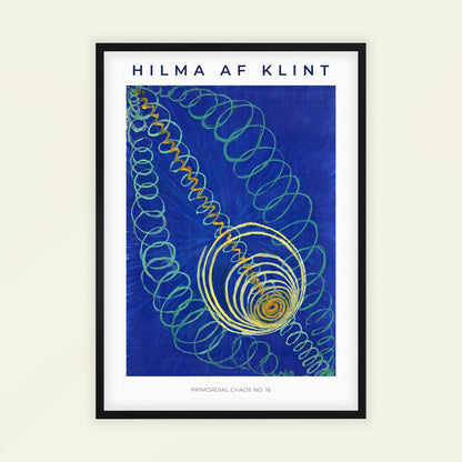 Primordial Chaos, No. 16 by Hilma Af Klint (with artist's name), modern wall decor, modern art poster, Swedish Theosophy, colour symbol, bedroom wall decor, framed wall art, art poster