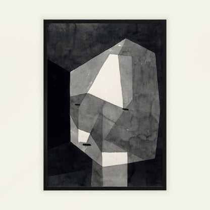 Rough-Cut Head by Paul Klee, Expressionist print, figure wall art, Swiss-German Bauhaus, abstract, gallery wall decor, framed wall art, art poster