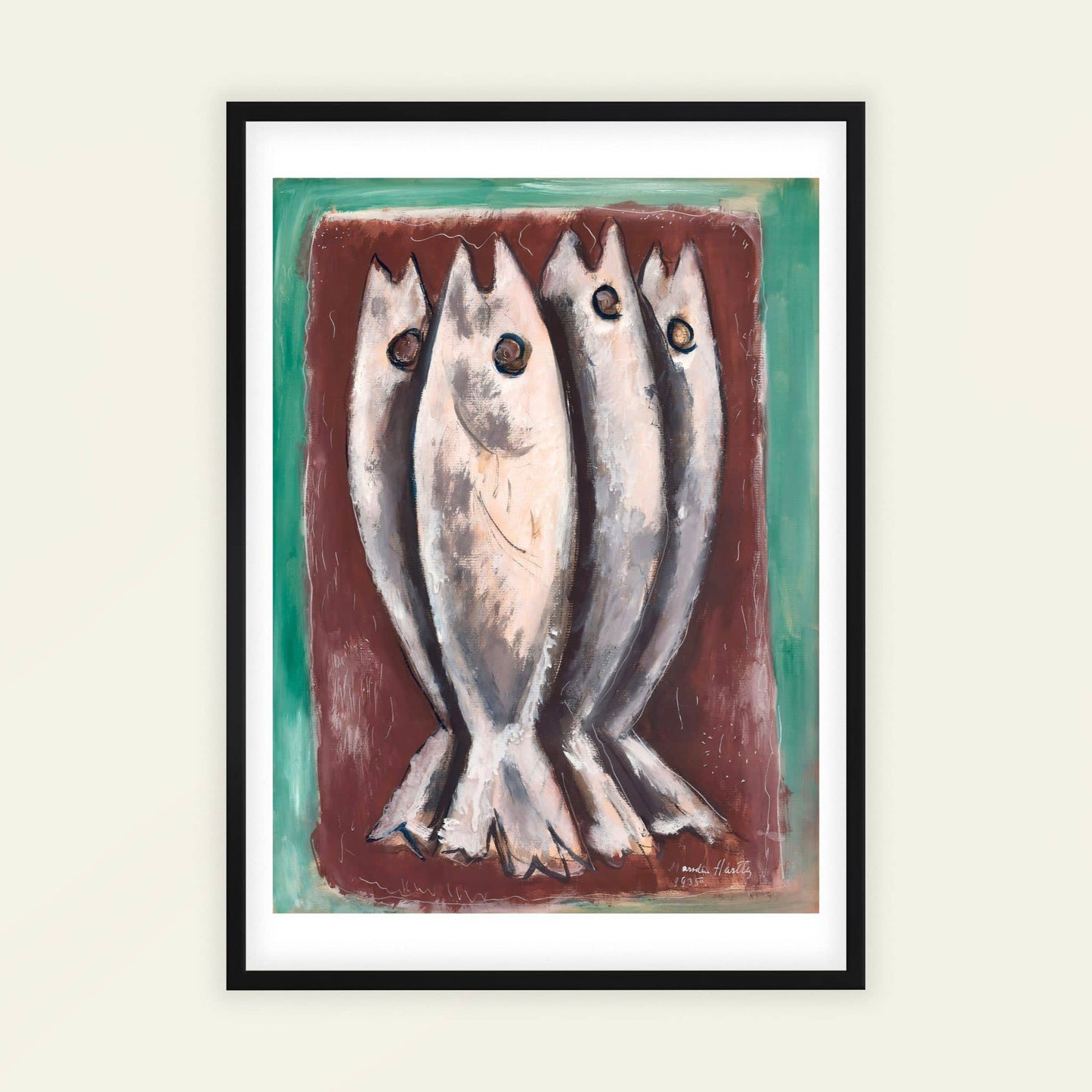 Sea Ghosts by Marsden Hartley, bathroom wall decor, kitchen wall art, American Provincetown, still life, home decor print, framed wall art, art poster