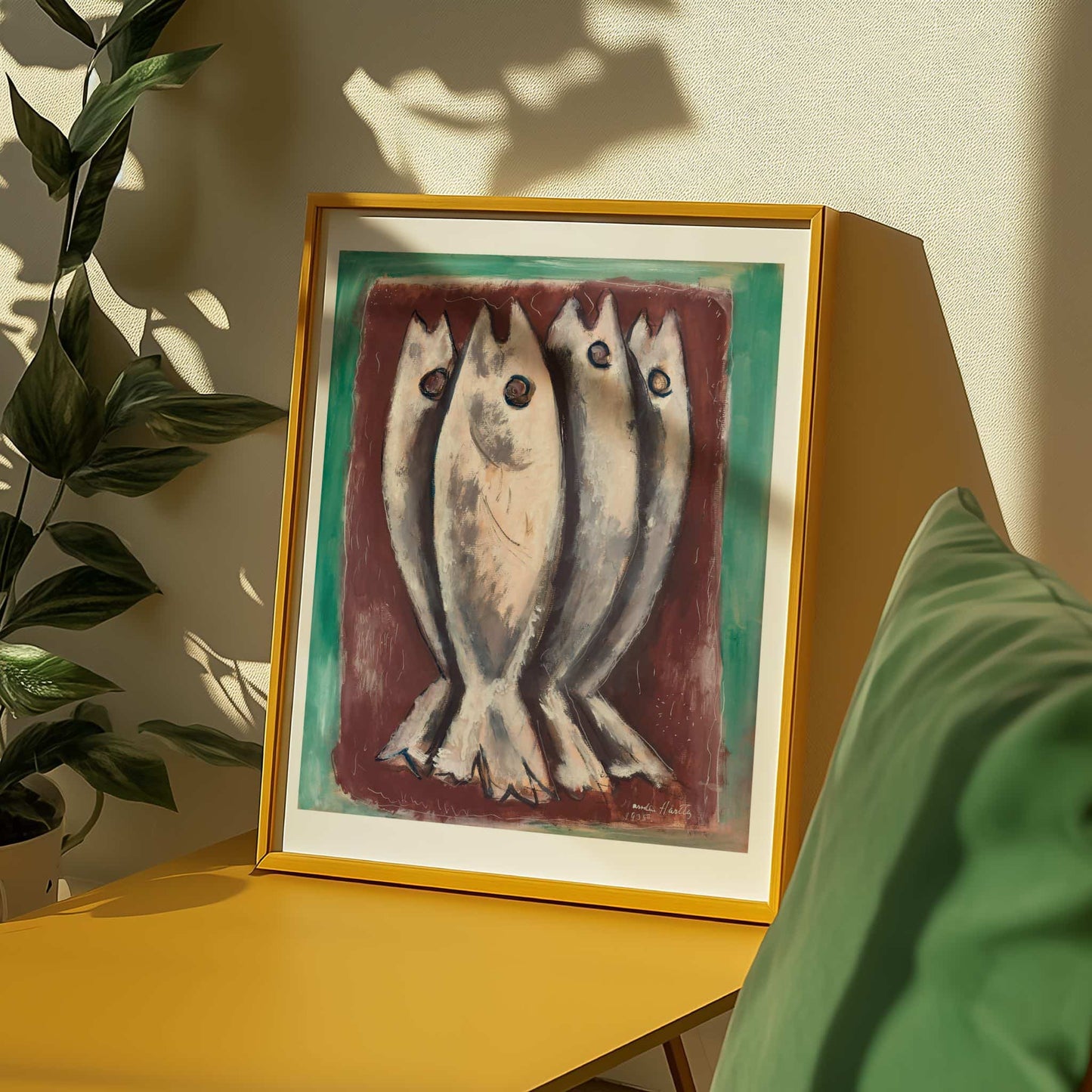 Sea Ghosts by Marsden Hartley, nautical print, still life print, American modernist, seascape, art reproduction, framed wall art, art poster
