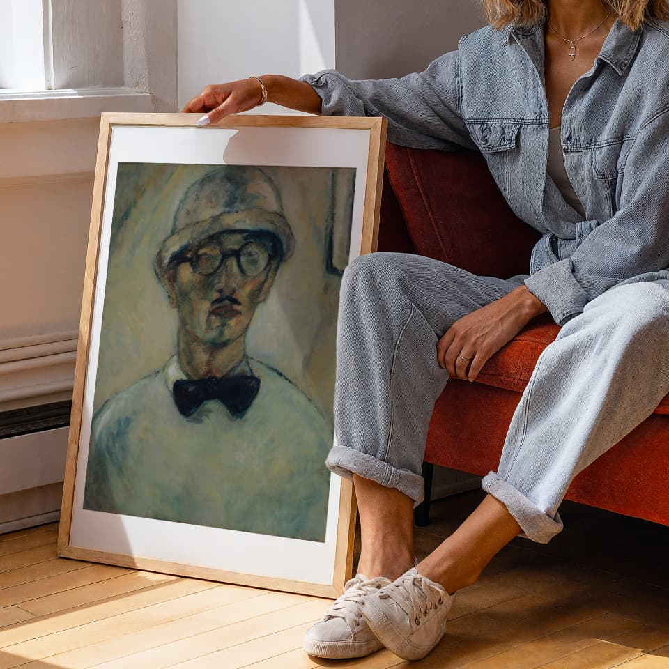 Self Portrait by Yasuo Kuniyoshi as an art print for wall art, room decor and prints for wall styling