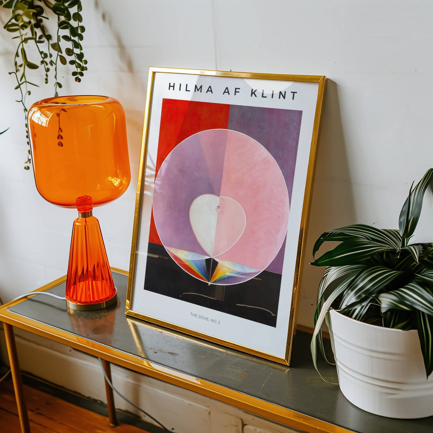 The Dove, No. 2 by Hilma Af Klint (with artist's name), modernist print, abstract art print, Swedish modernist, spiritual abstract, fine art poster, framed wall art, art poster
