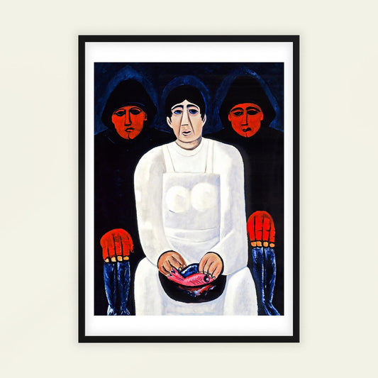 The Lost Felice by Marsden Hartley, vintage portrait, bold colour wall art, American still life, modernist, framed print, framed wall art, art poster