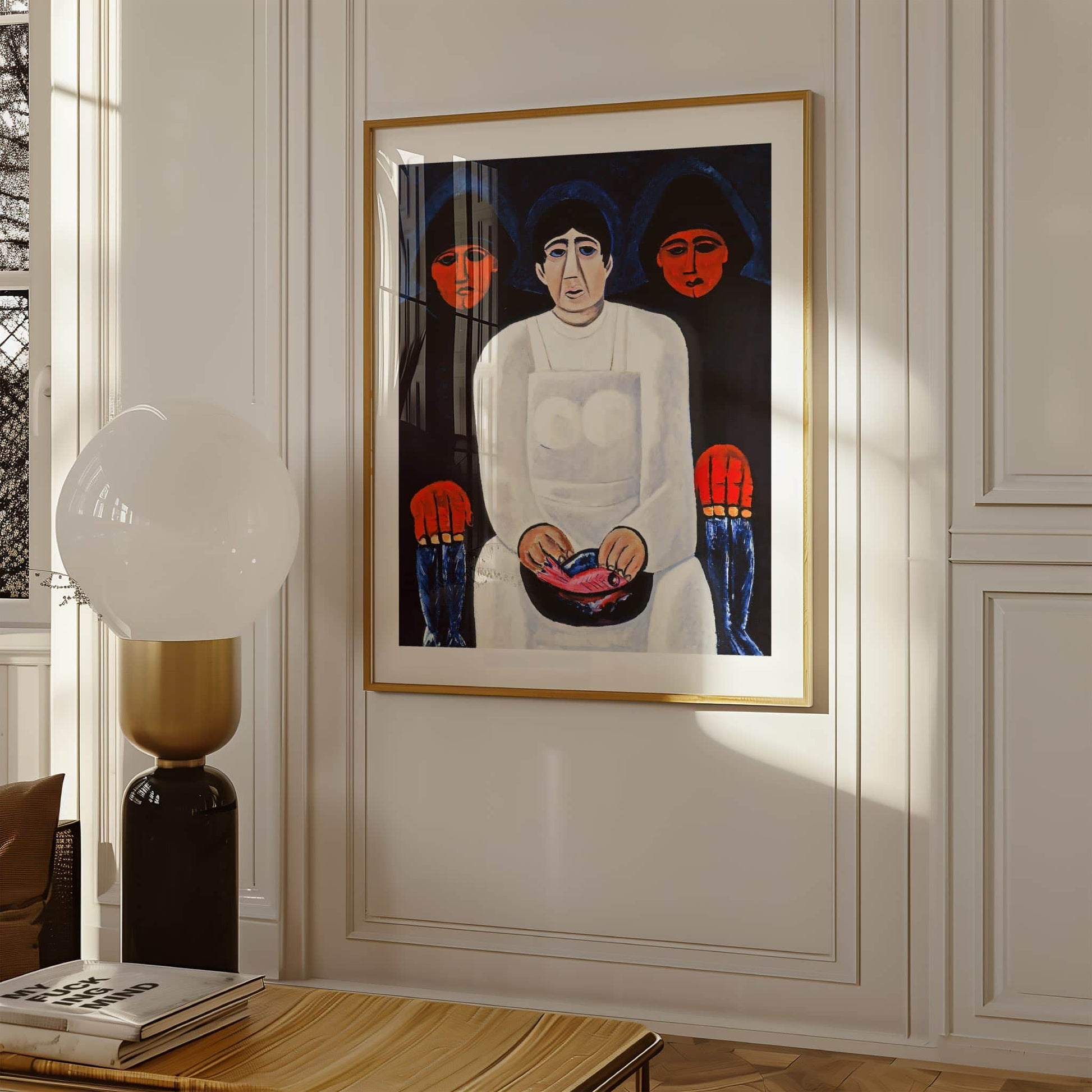The Lost Felice by Marsden Hartley, figure wall art, Expressionist print, American seascape, folk modern, statement print, framed wall art, art poster