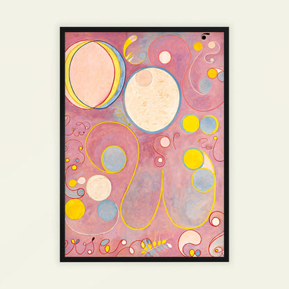 The Ten Largest, No. 8, Adulthood by Hilma Af Klint, geometric wall art, modernist print, Swedish geometric, modernist, vintage poster, framed wall art, art poster