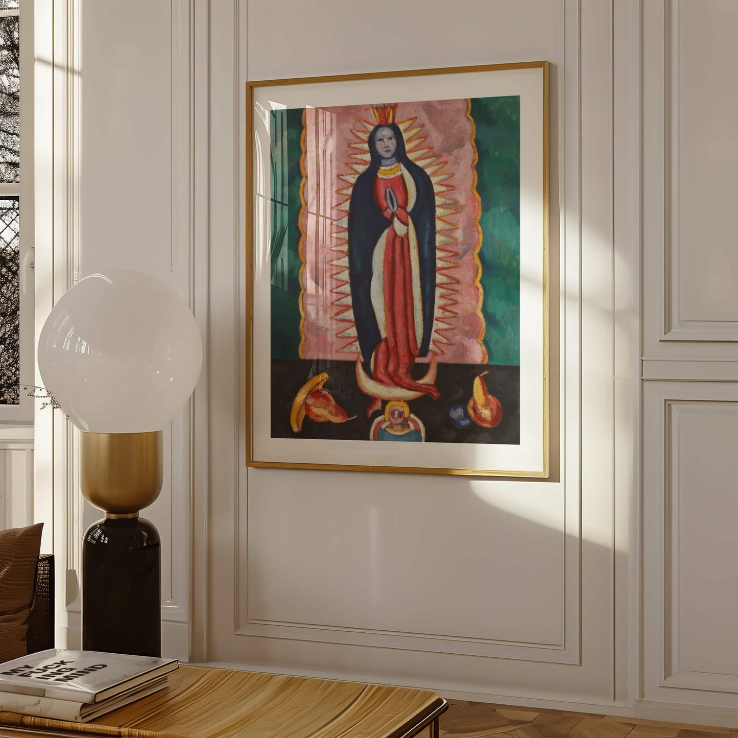 The Virgin of Guadalupe by Marsden Hartley, Expressionist print, still life print, American still life, modernist, small art print, framed wall art, art poster