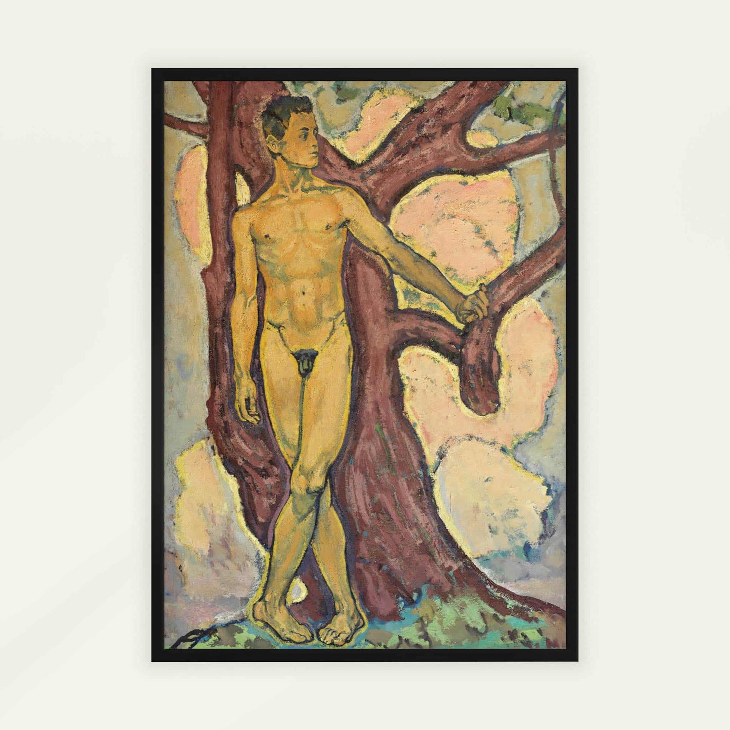 The Wayfarer by Koloman Moser, Art Nouveau print, portrait print, Austrian decorative, Vienna Secession, home decor print, framed wall art, art poster