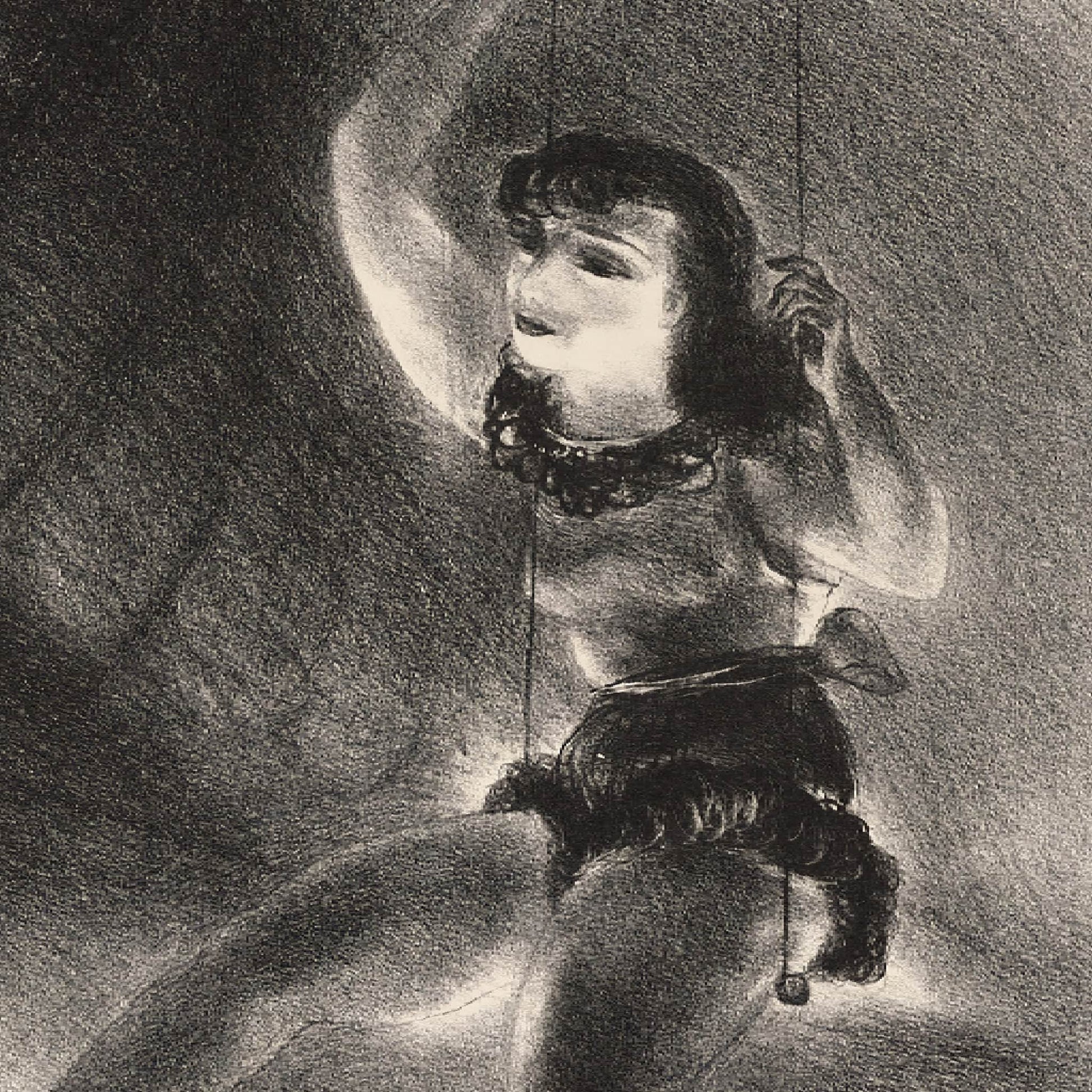 Modern Yasuo Kuniyoshi print of Tight Rope Performer, showing the face of life as characterful wall art