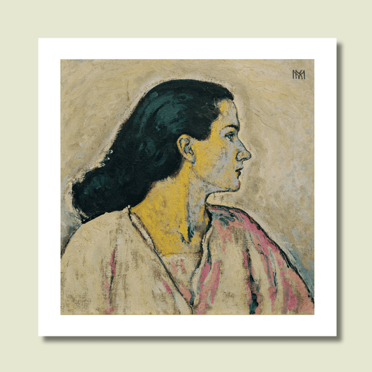 Koloman Moser, Frauenbildnis im Profil, 1912