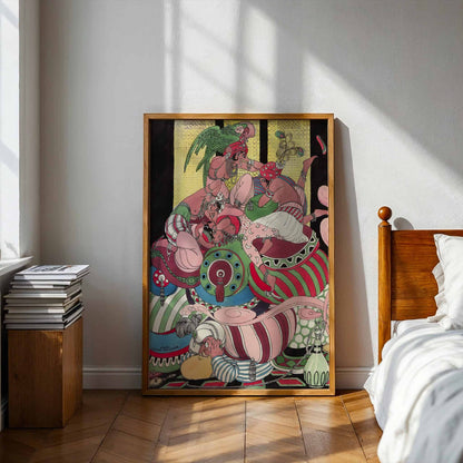 We Hear the Cannon in Constantinople by Gerda Wegener, vintage portrait, decorative wall art, Danish portrait, Paris style, office wall art, framed wall art, art poster