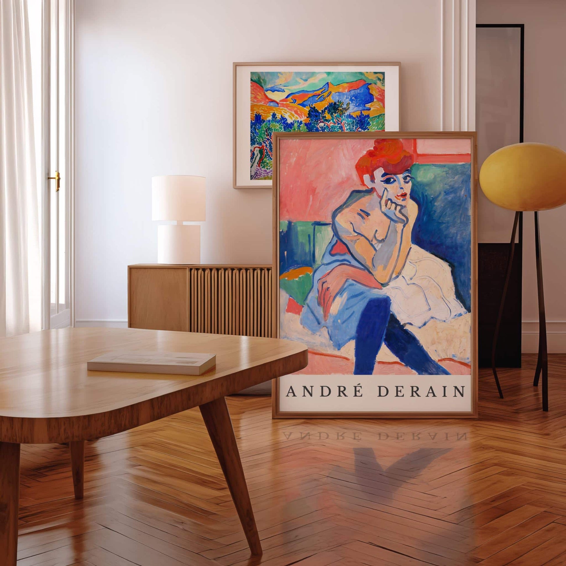 Woman in a Chemise by André Derain (with artist's name), portrait print, vintage portrait, French Fauvist, Collioure, modern home decor, framed wall art, art poster