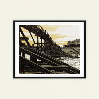 De l’Estacade by Henri Rivière, Impressionist print, Eiffel Tower print, French vintage travel, Eiffel Tower, office wall art, framed wall art, art poster