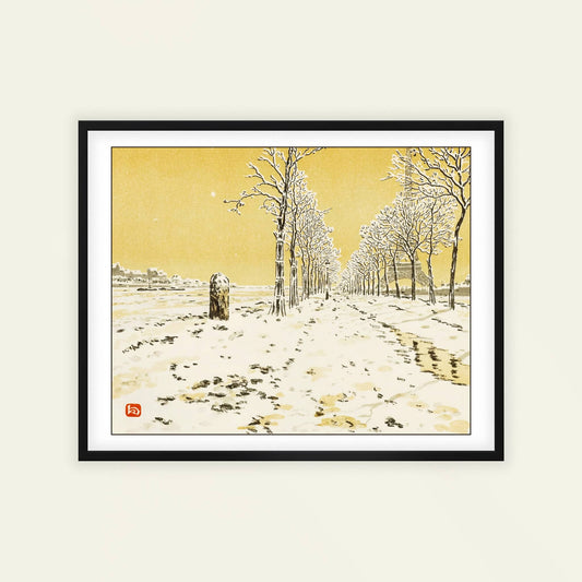 De l’Ile des Cygnes by Henri Rivière, scenic wall art, Impressionist print, French Paris, Japonisme, small art print, framed wall art, art poster