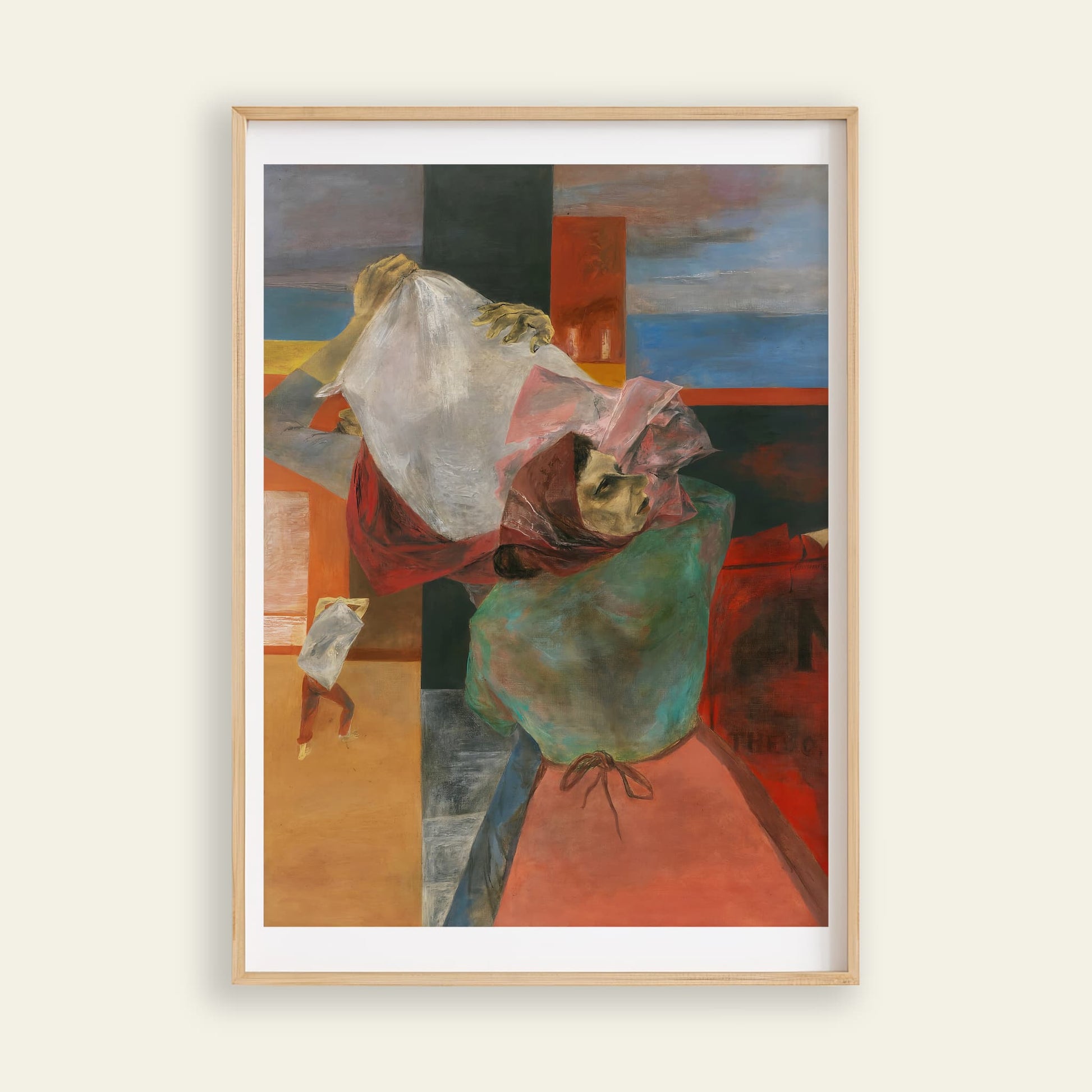 Deliverance art print inspired by Kuniyoshi, wall art for your home and paintings for room decor