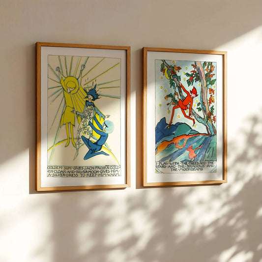 Set of 2 prints by Jessie M. King (1929)
