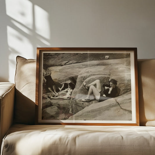 Class Picnic by Yasuo Kuniyoshi photo print alternate view, for room decor, wall art and art for your home, showing the face of life