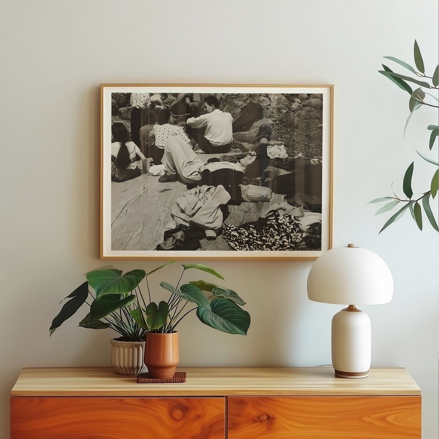 Group on Rock, Ogunquit by Yasuo Kuniyoshi photo print alternate view, for room decor, wall art and art for your home, showing the face of life