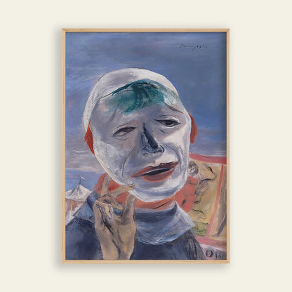 I Wear a Mask Today by Yasuo Kuniyoshi as an art print for wall art, room decor and prints for wall styling